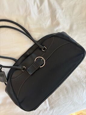 Prada Cinghiale Leather Fibbi Shoulder Bag Bowler.